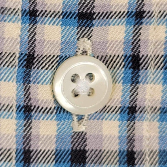 Polo Ralph Lauren Oxford Button Down Shirt Mens L Multicolor Plaid Blake Vtg - Picture 7 of 9